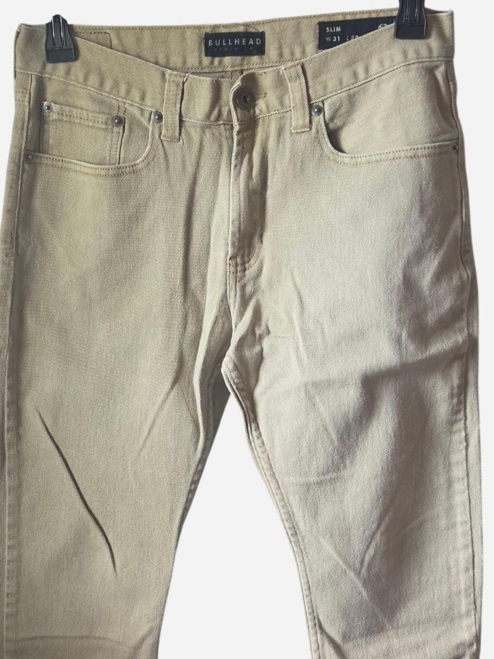 Bullhead Slim Fit Men's Jeans in Light Beige